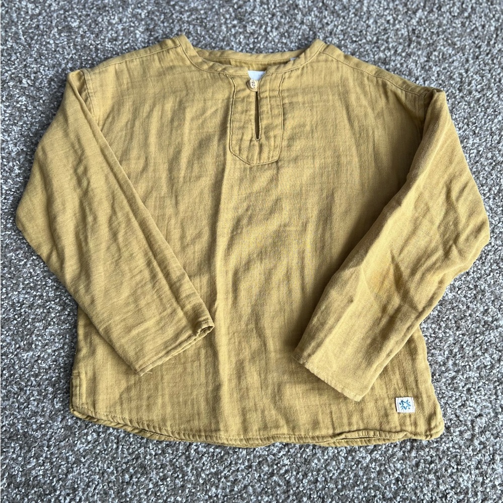 Zara Kids Golden Long Sleeve Tee